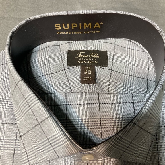 New Tasso Elba Regular Fit Shirt, XXL - 18 1/2 - 36/37 - Picture 1 of 2